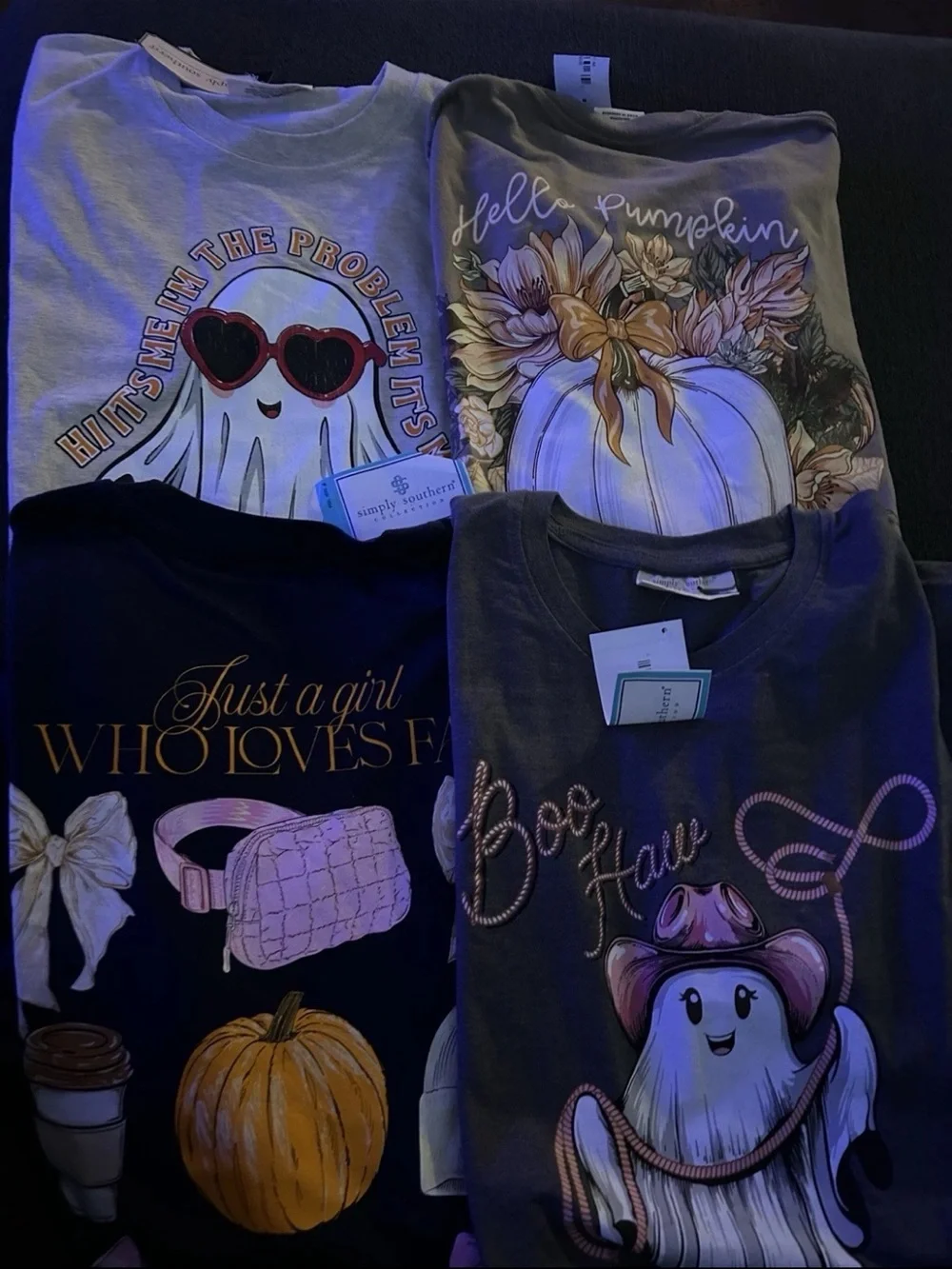 New Simply Southern Fall Halloween Pumpkin Ghost Lot Medium